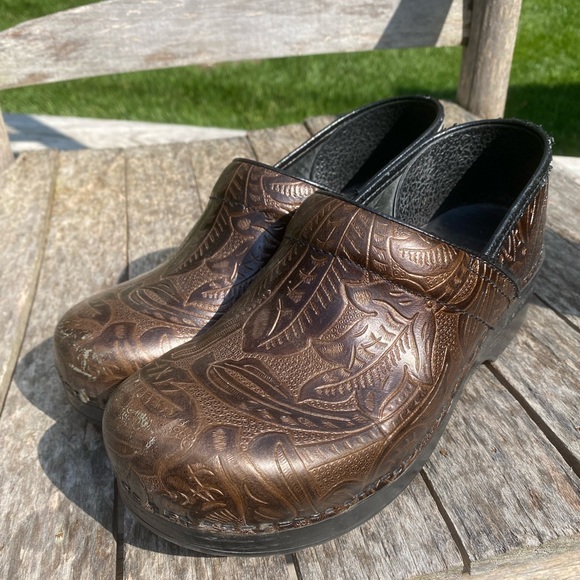 Dansko Shoes Dansko Tooled Leather Professional Clogs Poshmark